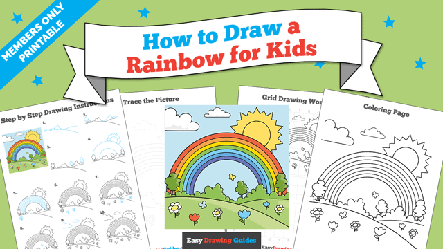 Printables thumbnail: How to Draw a Rainbow for Kids